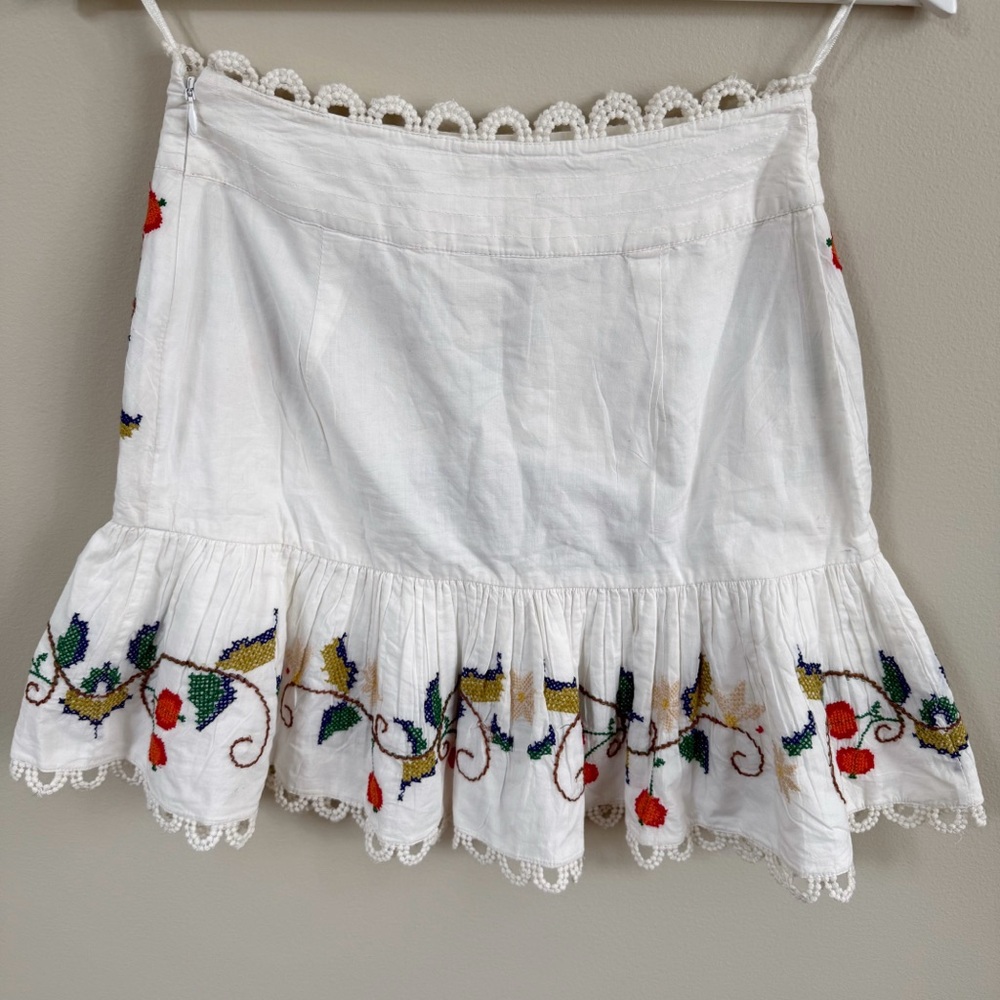 Farm Rio Embroidered Mini Skirt - Picture 6 of 8